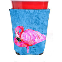 Bird - Flamingo  Red Solo Cup Beverage Insulator Hugger