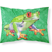"Caroline's Treasures 8688PILLOWCASE Frog Moisture Wicking Fabric Standard Pillowcase, Large, Multicolor"