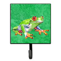 "Caroline's Treasures 8688SH4 Frog Leash Holder or Key Hook, Small, Multicolor"