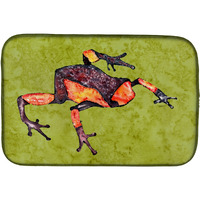 "Caroline's Treasures Frog Dish Drying Mat, 14"" x 21"", Multicolor"