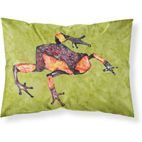 "Caroline's Treasures 8689PILLOWCASE Frog Moisture Wicking Fabric Standard Pillowcase, Large, Multicolor"