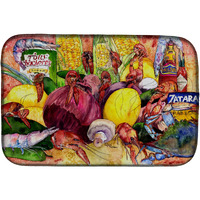 "Caroline's Treasures Crawfish With Spices And Corn Dish Drying Mat, 14"" x 21"", Multicolor"