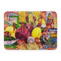 "Caroline's Treasures Crawfish with Spices and Corn Floor Mat, 19"" x 27"", Multicolor"
