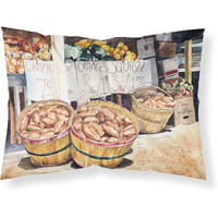 "Caroline's Treasures 8699PILLOWCASE Crawfish with Spices And Corn Fabric Standard Pillowcase, Large, Multicolor"