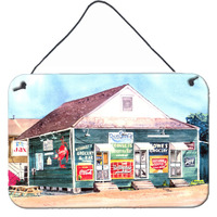 "Caroline's Treasures 8704DS812 River shack Wall or Door Hanging Prints, 8 x 12"", Multicolor"