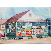 "Caroline's Treasures 8704PLMT River Shack Fabric Placemat, Multicolor"