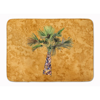 "Caroline's Treasures Palm Tree on Gold Floor Mat, 19"" x 27"", Multicolor"