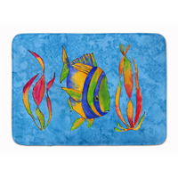 "Caroline's Treasures Troical Fish and Seaweed on Blue Floor Mat, 19"" x 27"", Multicolor"