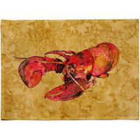 "Caroline's Treasures 8715PLMT Lobster Cooked Fabric Placemat, Multicolor"