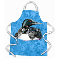 "Caroline's Treasures 8717APRON Single Loon Blue Apron, Large, Multicolor"