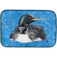 "Caroline's Treasures Loon Dish Drying Mat, 14"" x 21"", Multicolor"