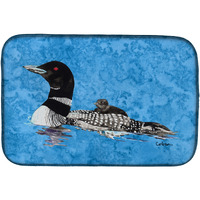 "Caroline's Treasures Momma and Baby Loon Dish Drying Mat, 14"" x 21"", Multicolor"