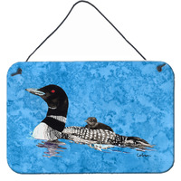 "Caroline's Treasures Momma and Baby Loon Aluminum Metal Wall or Door Hanging Prints, 8 x 12"""