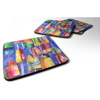 "Caroline's Treasures 8723-1FC Lobster Bouys Foam Coasters (Set of 4), 3.5"" H x 3.5"" W, Multicolor"