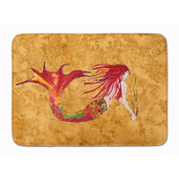 "Caroline's Treasures Ginger Red Headed Mermaid on Gold, 19"" x 27"", Multicolor"
