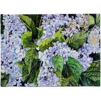 "Caroline's Treasures 8730PLMT Hydrangea Fabric Placemat, Multicolor"
