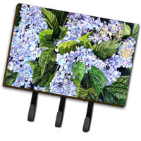"Caroline's Treasures 8730TH68 Hydrangea Leash or Key Holder, Large, Multicolor"