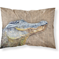 "Caroline's Treasures 8733PILLOWCASE Alligator Moisture Wicking Fabric Standard Pillowcase, Large, Multicolor"