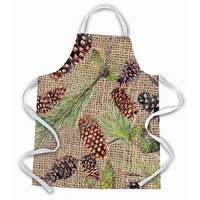 "Caroline's Treasures 8735APRON Pine Cones Apron, Large, Multicolor"