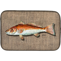 "Caroline's Treasures Fish Dish Drying Mat, 14"" x 21"", Multicolor"