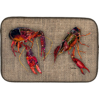 "Caroline's Treasures Crawfish Dish Drying Mat, 14"" x 21"", Multicolor"