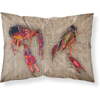 "Caroline's Treasures 8739PILLOWCASE Crawfish Moisture Wicking Fabric Standard Pillowcase, Large, Multicolor"