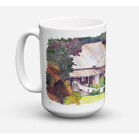 "Caroline's Treasures 8741CM15 Wash Day Dishwasher Safe Microwavable Ceramic Coffee Mug, 15 oz, Multicolor"
