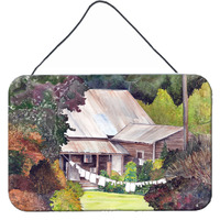 "Caroline's Treasures Wash Day Indoor Aluminum Metal Wall or Door Hanging Prints, 8 x 12"", Multicolor"