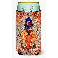 Thanksgiving Turkey Pilgrim Fleur de lis Tall Boy Beverage Insulator Beverage Insulator Hugger