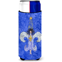 Christmas Angel Fleur de lis  Ultra Beverage Insulators for slim cans 8750MUK