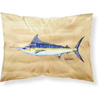 "Caroline's Treasures 8754PILLOWCASE Swordfish On Sandy Beach Fabric Standard Pillowcase, Large, Multicolor"