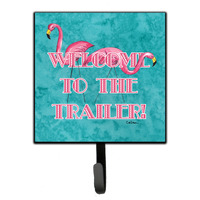 "Caroline's Treasures 8757SH4 Welcome To The Trailer Leash or Key Holder, Small, Multicolor"