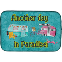 "Caroline's Treasures Another Day In Paradise Dish Drying Mat, 14"" x 21"", Multicolor"