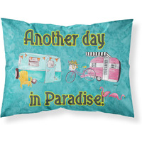"Caroline's Treasures 8758PILLOWCASE Another Day In Paradise Moisture Wicking Fabric Standard Pillowcase, Large, Multicolor"