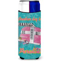 Another Day in Paradise Retro Glamping Trailer Ultra Beverage Insulators for slim cans 8759MUK
