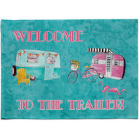 "Caroline's Treasures 8760PLMT Welcome To The Trailer Fabric Placemat, Multicolor"