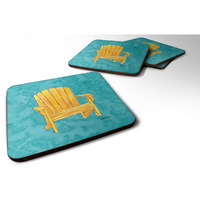 "Caroline's Treasures 8761FC Welcome to the Trailer Foam Coasters (Set of 4), 3.5"" H x 3.5"" W, Multicolor"