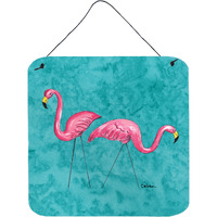 "Caroline's Treasures 8763DS66 Welcome to the Trailer Aluminum Metal Wall or Door Hanging Prints, 6 x 6"", Multicolor"