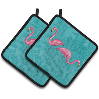 "Caroline's Treasures Welcome To The Trailer Pair of Pot Holders 8763PTHD, 7.5HX7.5W, Multicolor"