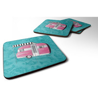 "Caroline's Treasures 8764FC Welcome to the Trailer Foam Coasters (Set of 4), 3.5"" H x 3.5"" W, Multicolor"