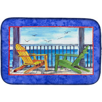"Caroline's Treasures Adirondack Chairs Dish Drying Mat, 14"" x 21"", Multicolor"