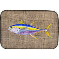 "Caroline's Treasures Fish Dish Drying Mat, 14"" x 21"", Multicolor"