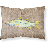 "Caroline's Treasures 8772PILLOWCASE Fish-Snook Moisture Wicking Fabric Standard Pillowcase, Large, Multicolor"