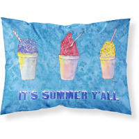 "Caroline's Treasures 8779PILLOWCASE Snowballs Moisture Wicking Fabric Standard Pillowcase, Large, Multicolor"