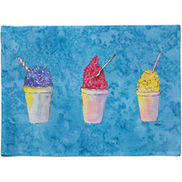 "Caroline's Treasures 8780PLMT Snowballs Fabric Placemat, Multicolor"