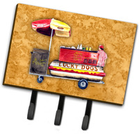 "Caroline's Treasures 8781TH68 Hot Dog Leash or Key Holder, Large, Multicolor"
