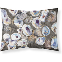 "Caroline's Treasures 8789PILLOWCASE Oysters Moisture Wicking Fabric Standard Pillowcase, Large, Multicolor"