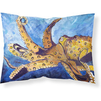 "Caroline's Treasures 8794PILLOWCASE Octopus Moisture Wicking Fabric Standard Pillowcase, Large, Multicolor"