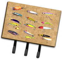 "Caroline's Treasures 8796TH68 Fishing Lures Leash or Key Holder, Large, Multicolor"