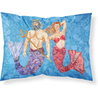"Caroline's Treasures 8801PILLOWCASE Mermaid And Merman Moisture Wicking Fabric Standard Pillowcase, Large, Multicolor"